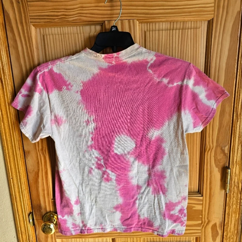 Branded Playboy Andy Warhol Pink Tie Dye Shirt Size M - Picture 3 of 5